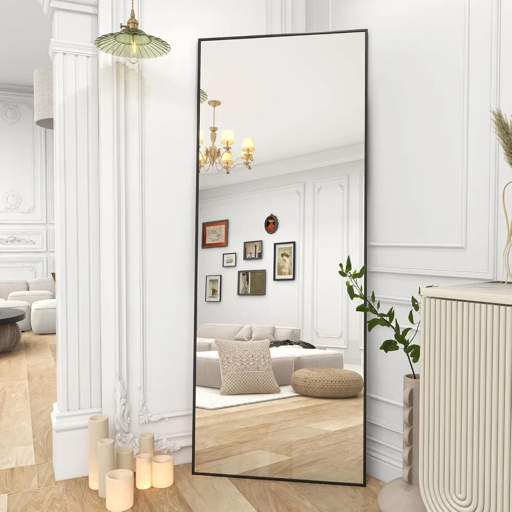 Full Length Nano Glass, Standing Rectangle Floor Mirrors Body Dressing Wall-Mounted for Living Room, Bedroom