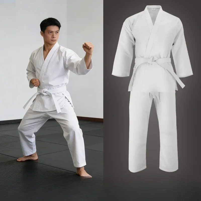 2pcs Karate Clothing Professional Children Loose Adult Taekwondo Costume Competition Training Clothes