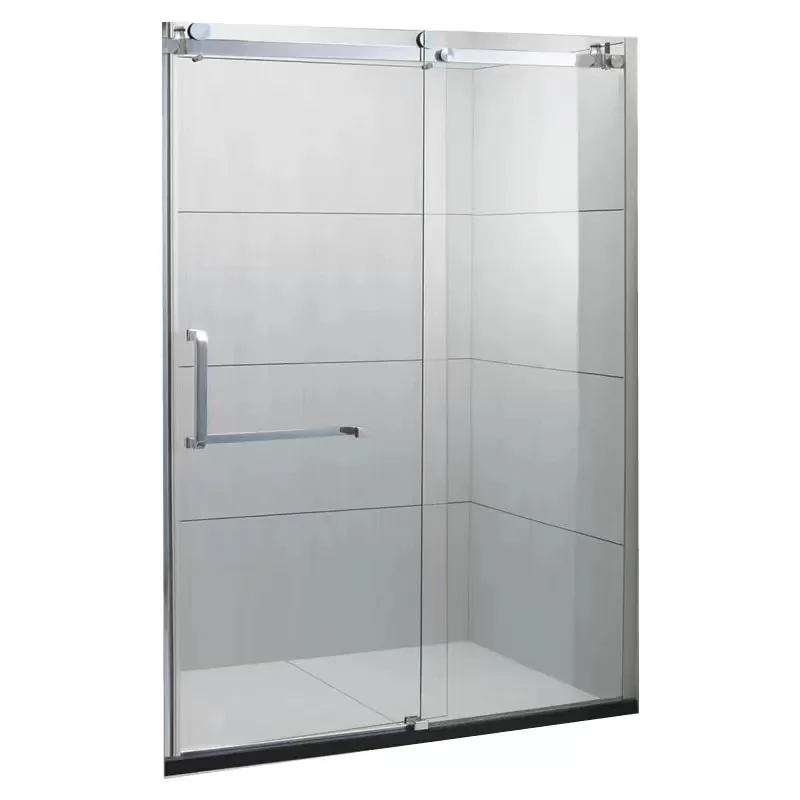 Easy Clean Glass Frameless Sliding Shower Room 8mm Shower Screen Bypass Bathroom Tempered Glass Sliding Shower Door