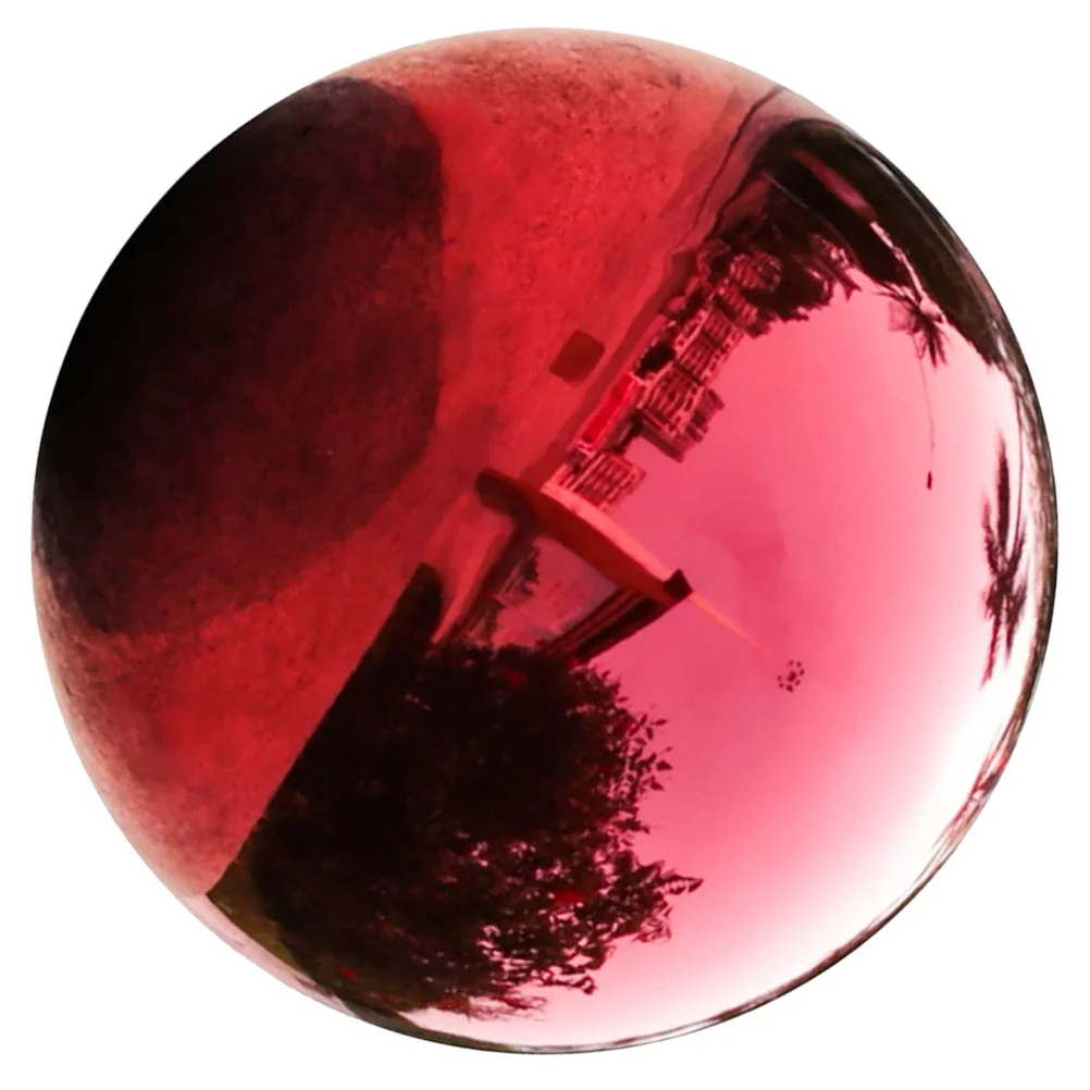 Reflective Ball Metal Gazing Garden Decorative Mirror Colored Stainless Steel Hollow Globe