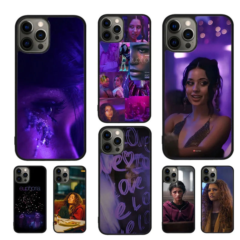 American TV Series Euphoria Mobile Phone Cases Cover For iPhone 16 15 14 12 13 mini 11 Pro MAX apple 6 7 8 Plus SE2020 Coque