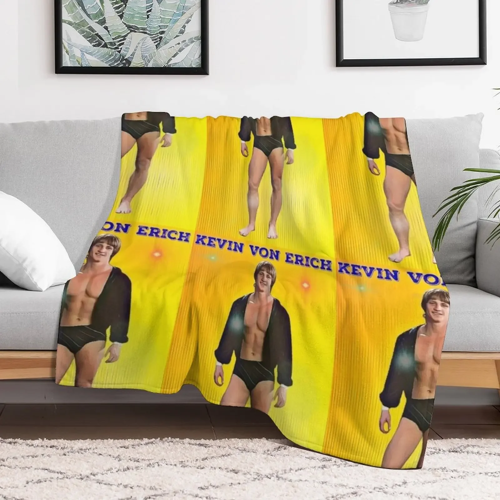 كيفن فون إريك رمي بطانية سرير منقوشة فضفاضة كيس النوم الأزياء الأرائك البطانيات #2