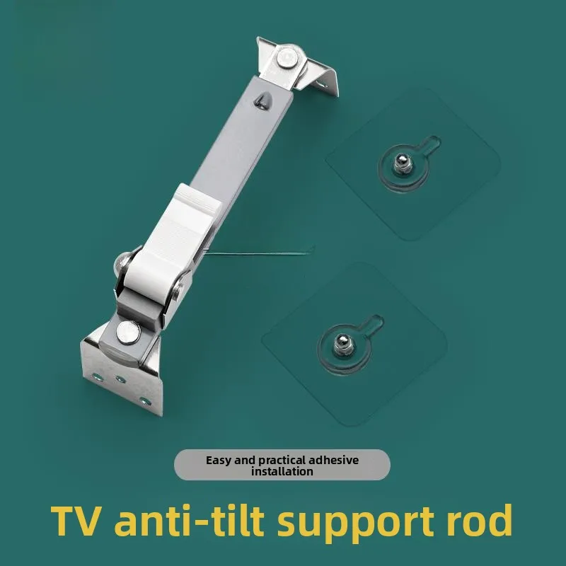 Adjustable Self-Adhesive TV LCD Monitor Anti-Tip Device Fall Prevention Fixator Durable Bag Accessories for Electronic Protec...