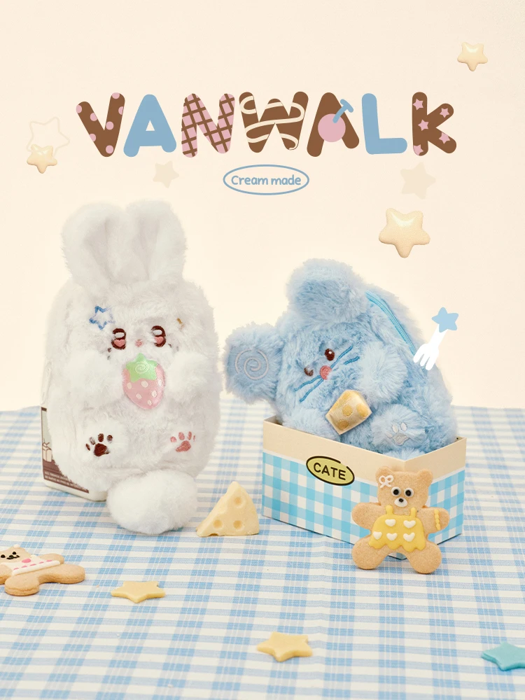 plush-rabbit-card-holder-crossbody-bag-for-girls-cute-compact-wallet-vanwalk-mushroom-tribe-cartoon-style-square-shape