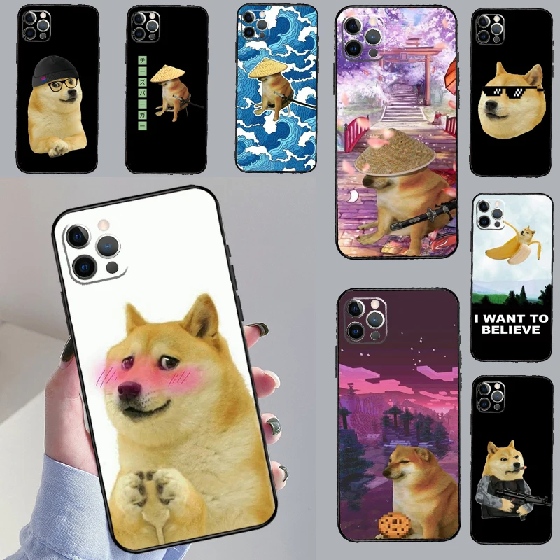 Cheems Doge Meme Funny Doggy Phone Case For Samsung Galaxy S26 S25 S24 S20 S21 S22 S23 Ultra S10 Plus S25 FE Cover Coque