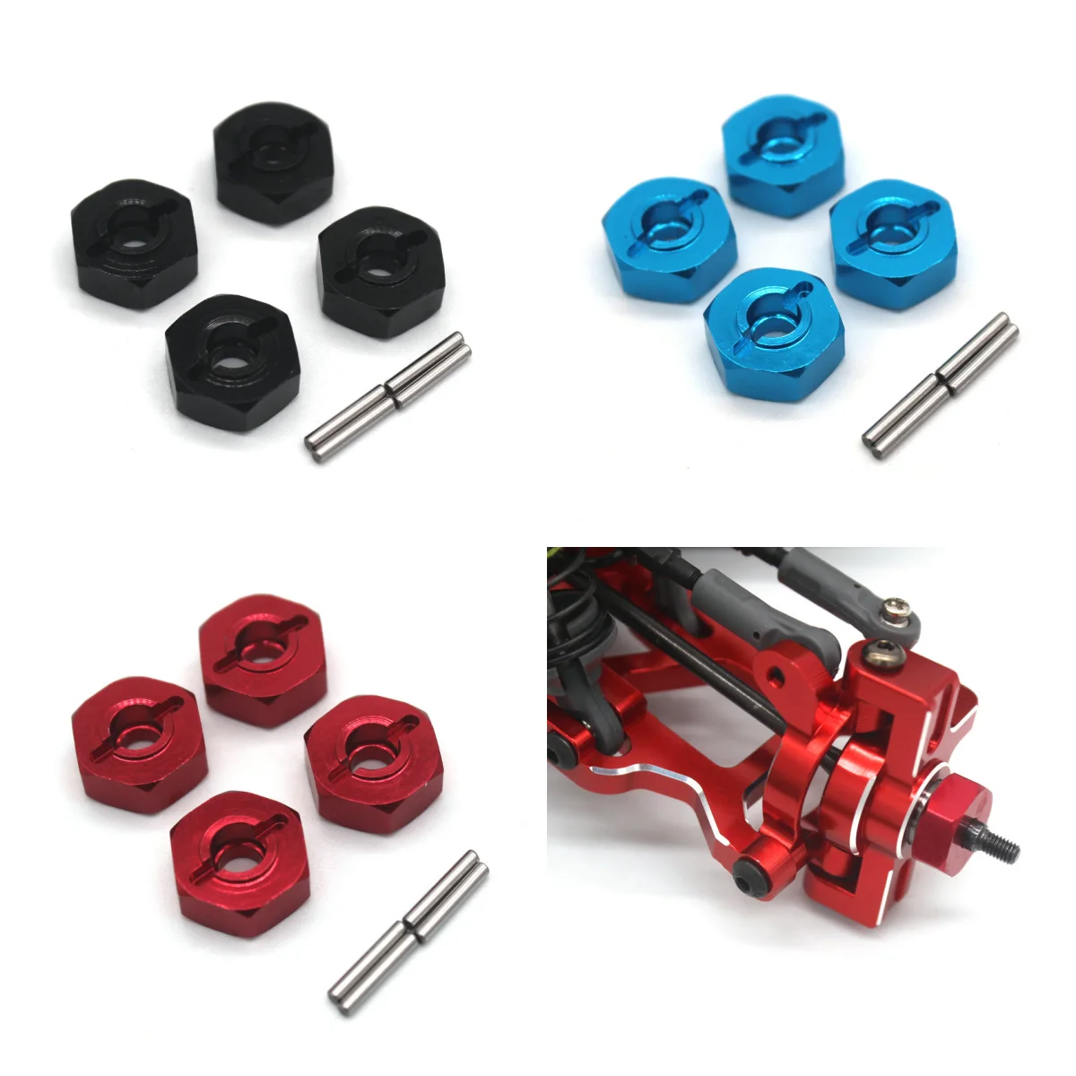 Metal 4PCS 12mm hex bond Gladiator 1/14 ZD Racing MT16 BX12 X12S MT14R PT14R remote control car parts