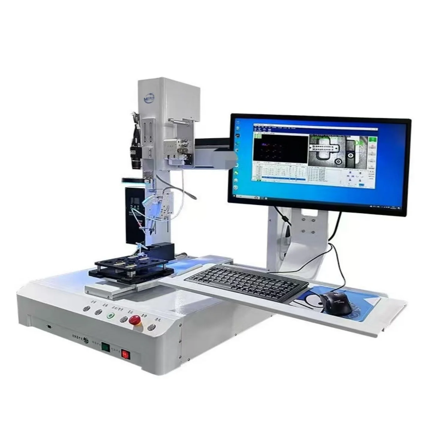 Dual Head Automatic Welding  PCB Soldering Machine with CCD Vision 1 Year Warranty Motor & Bearing