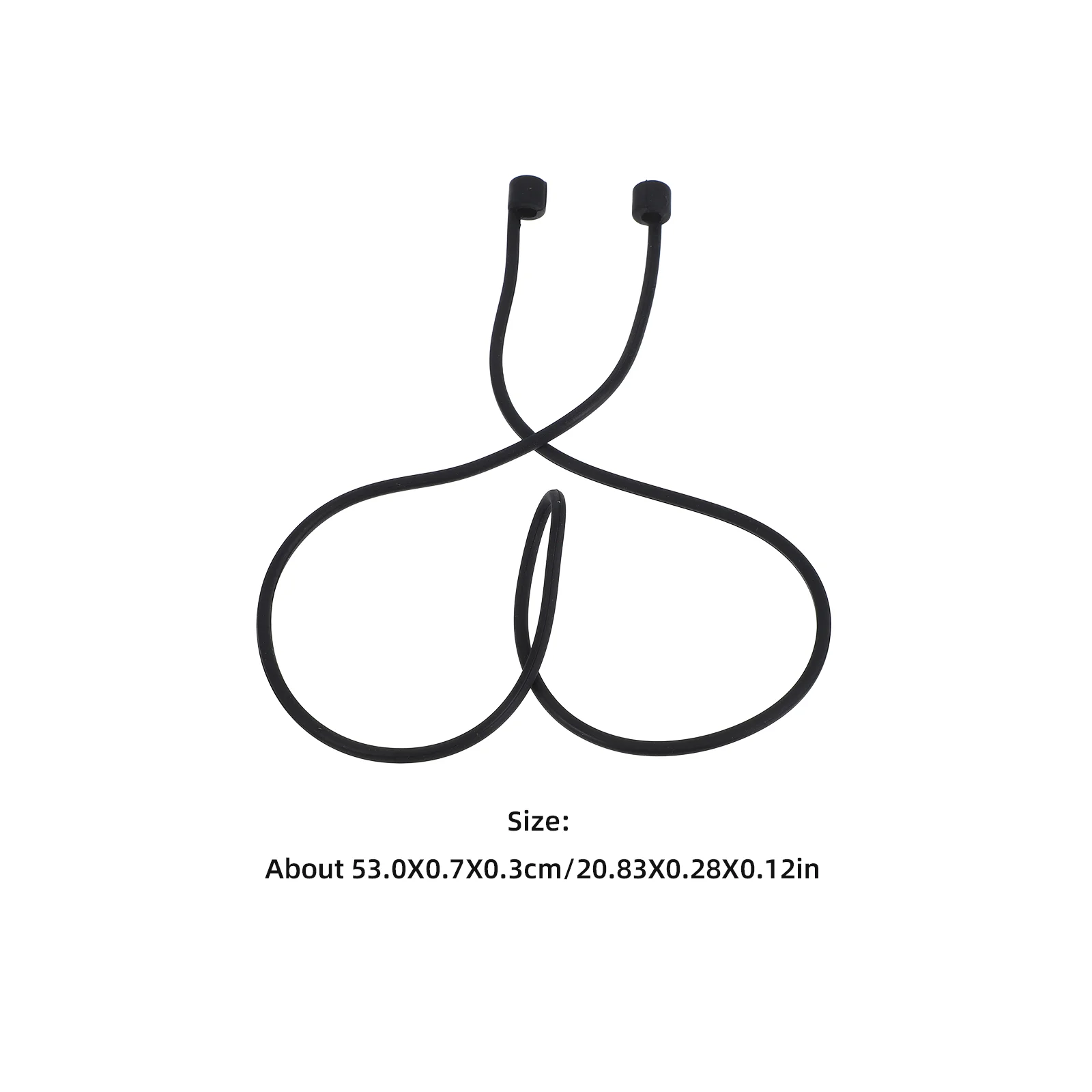 헤드폰 매는 밧줄 케이스 분실 방지 로프 이어 버드 교체 팁 백 실리카 젤 스트랩 이어 버드 커버