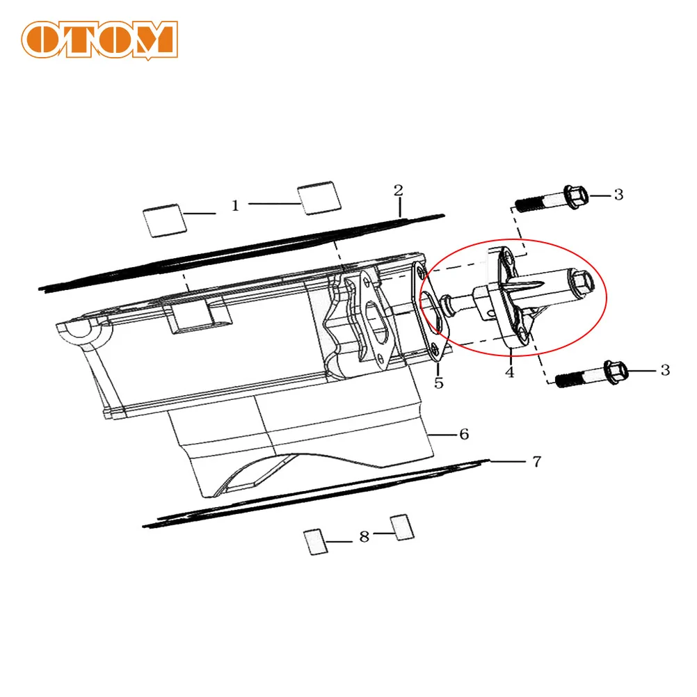 OTOM Motorcycle Engine Timing Chain Tensioner For ZONGSHEN 250cc 450cc NC250 NC450 Engines ATV Quad Bike Scooter Moped ATV Parts