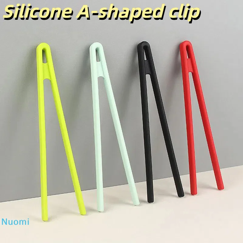 

Silicone A-shaped clip Kitchen Clip Non-slip Cooking Tongs BBQ Salad Tools Gadgets Dining Bar Home Kitchens Accessories