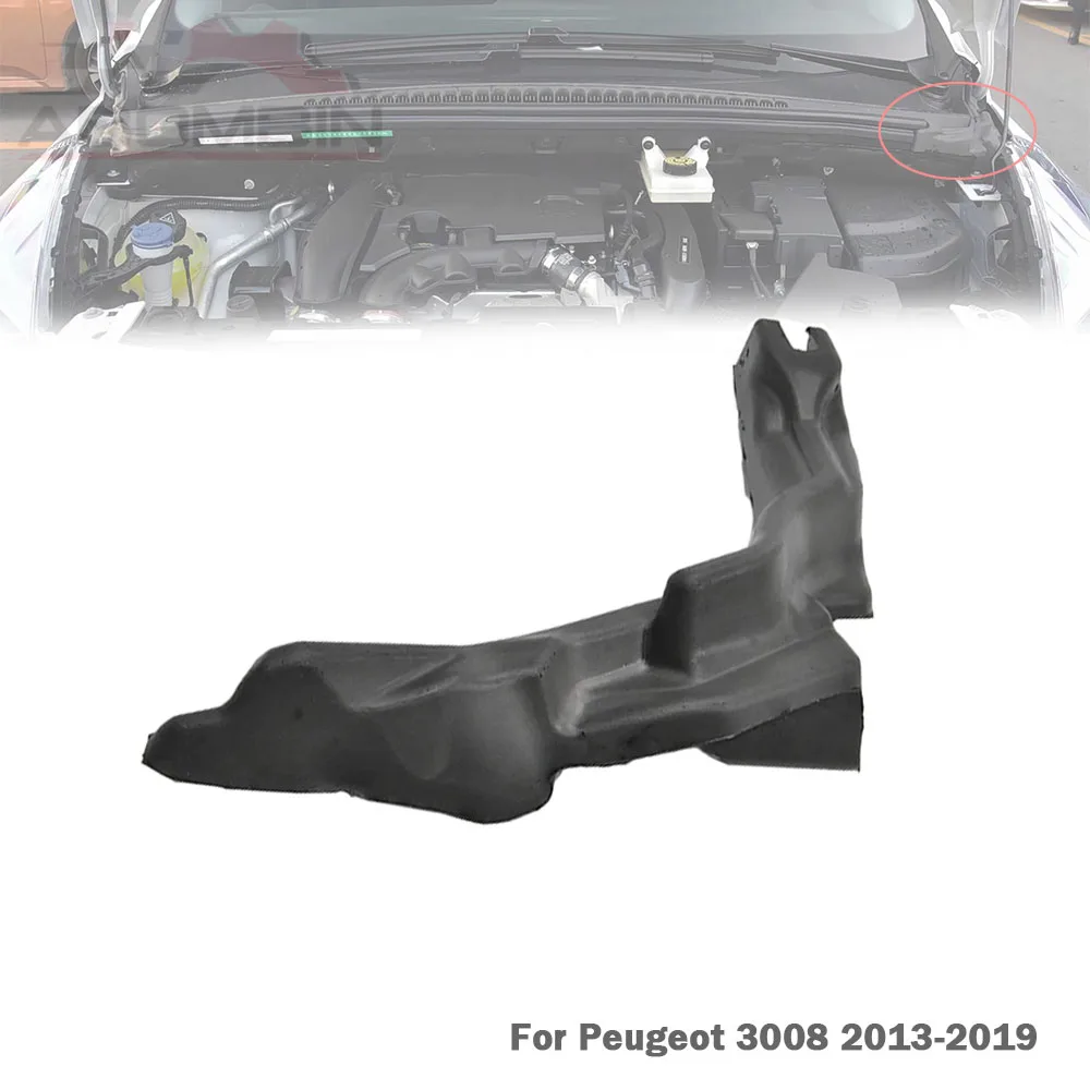 Engine Hood Filled Foam Pad Sound Insulation Bonnet Sponge Stay For Peugeot 3008 2013 14 15 16 17 18 19