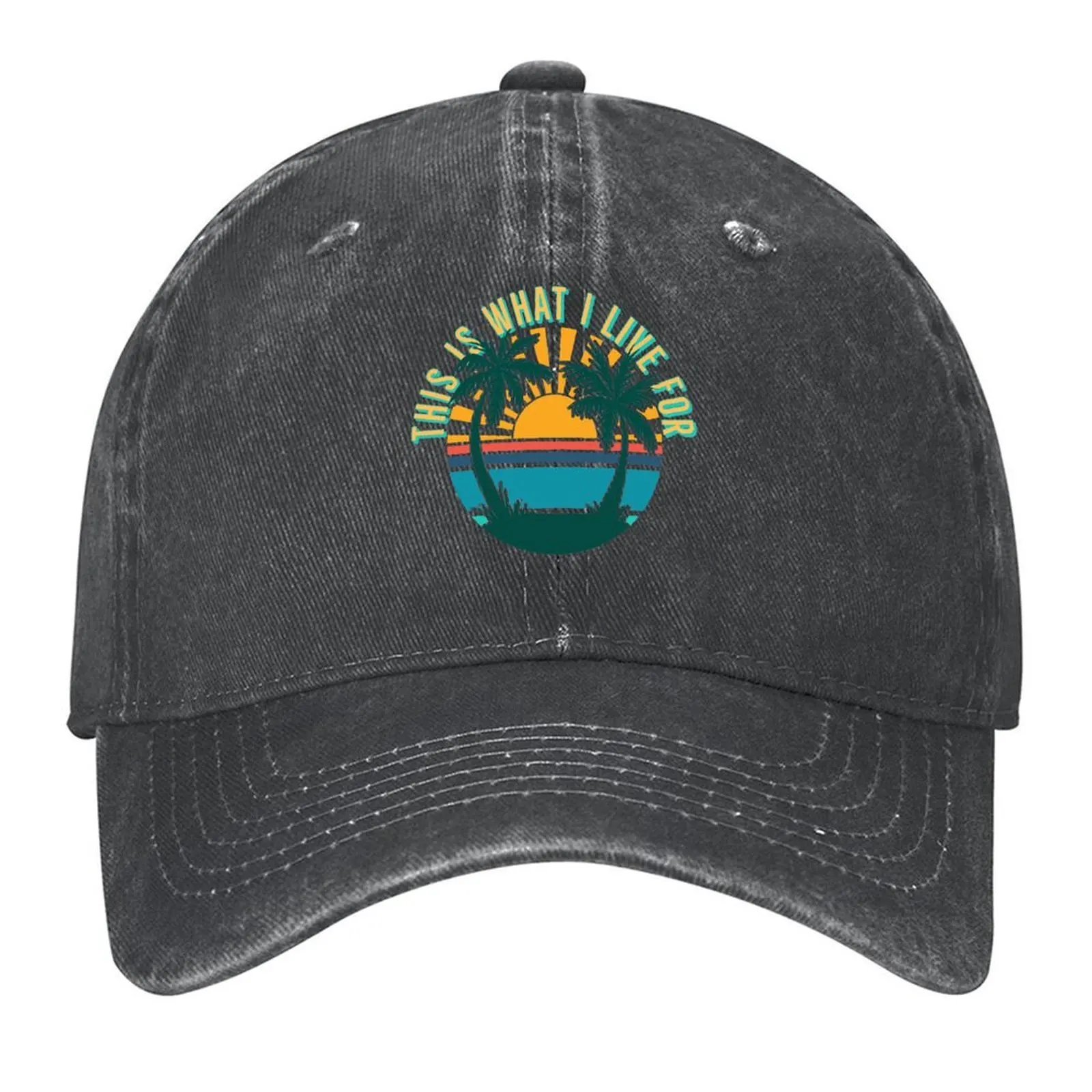 Esto es lo que vivo para entusiastas amantes de la playa gorra de béisbol Bobble Hat gorra de hombre de lujo sombrero de fiesta ropa de golf para mujeres hombres