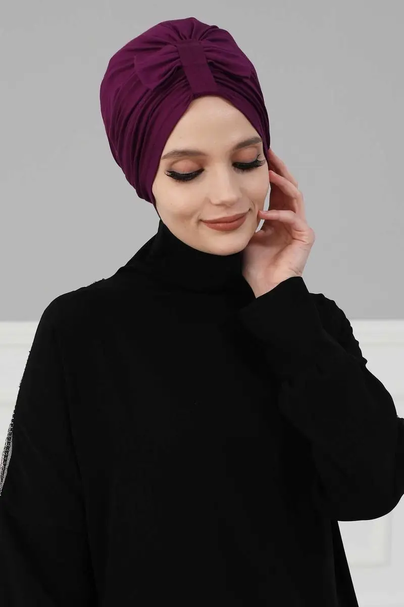 Lazo frontal con hueso morado