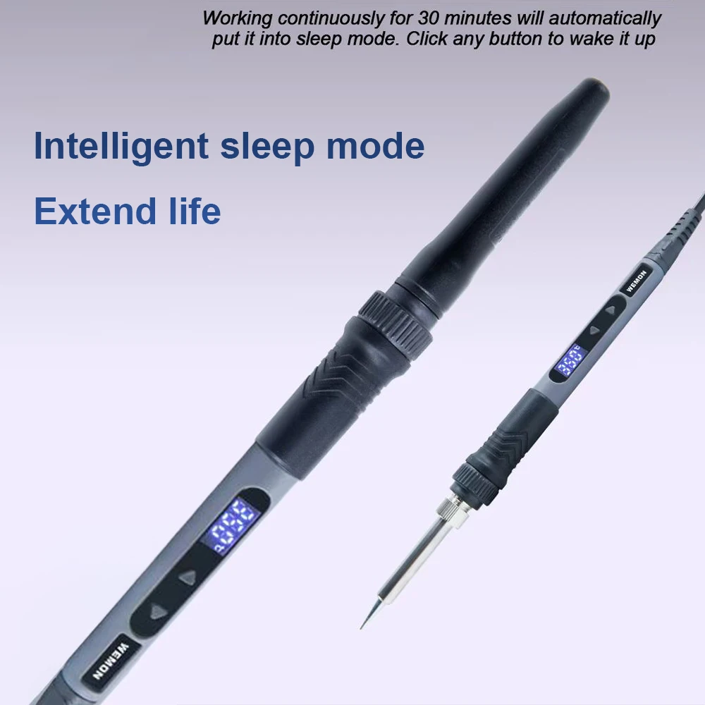 Soldador WEMON 936 90W Pantalla digital inteligente portátil 120~550 ℃   Kit de herramientas de soldadura con puntas ajustables serie 900M