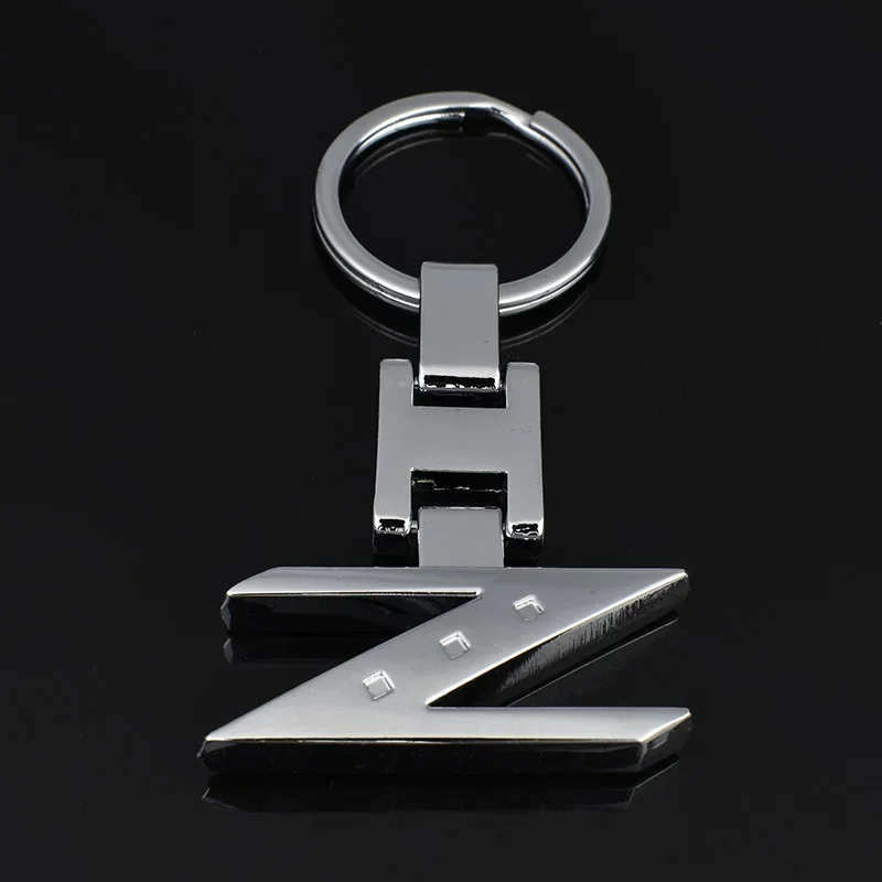 Z Style Car Key Chain Ring Chrome Finishing Zinc Alloy Key Chain Keyring For Nissan 280ZX 300ZX 350Z 370Z Z