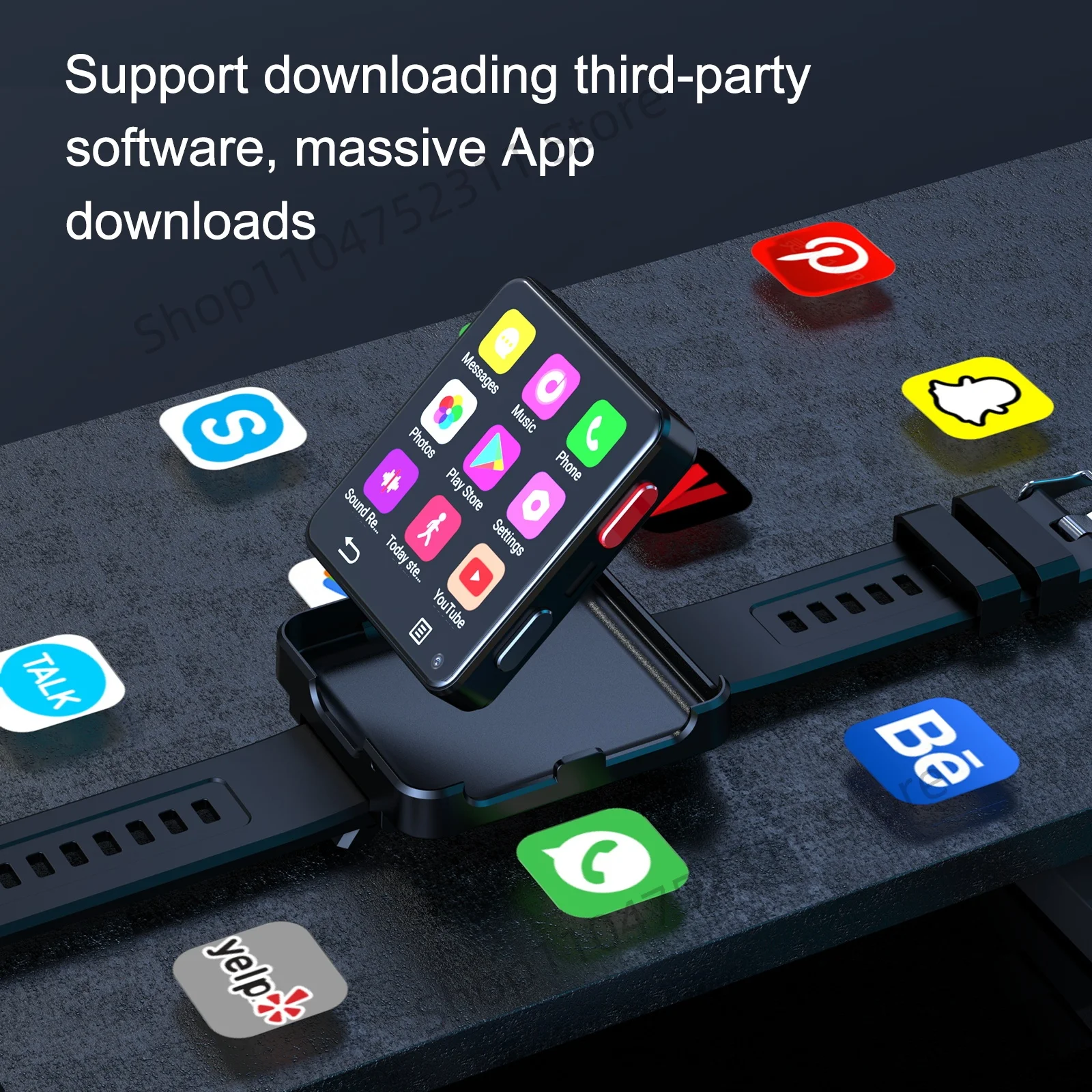 جديد 4G ساعة ذكية أندرويد 11.0 OS Smartwatch 2.64 بوصة شاشة كبيرة 480*480 MTK6761 500 واط كاميرا مزدوجة 1200 مللي أمبير بطارية واي فاي لتحديد المواقع