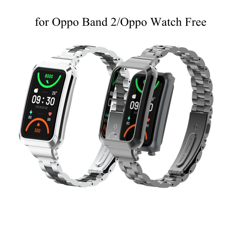 

Роскошный металлический ремешок для Oppo Band 2 браслет из нержавеющей стали твердый ремешок для часов для OPPO Band2/Oppo ремешок для часов Бесплатные аксессуары