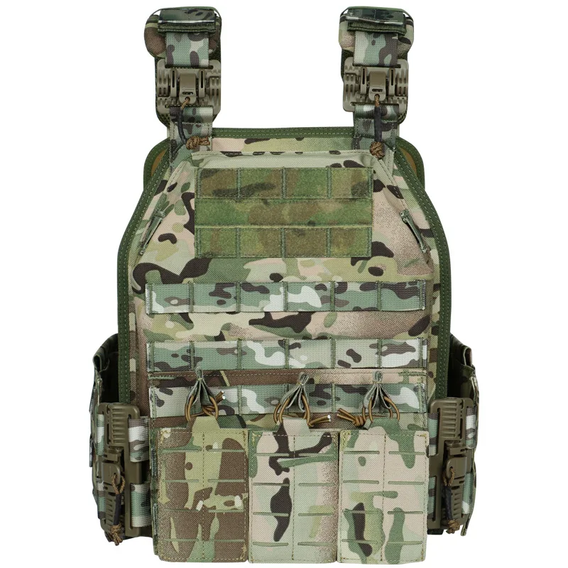 Multi-functional Tactical Vest Quick-release Tactical Waistcoat Wear-resistant Outdoor Camouflage
