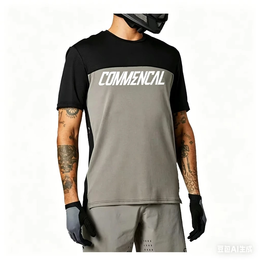 Men Short Sleeve T Shirt Motocross Offroad Motorcycle Mountain Bike Enduro Dirt Bike Riding Top Breathable Casual Summer Tee