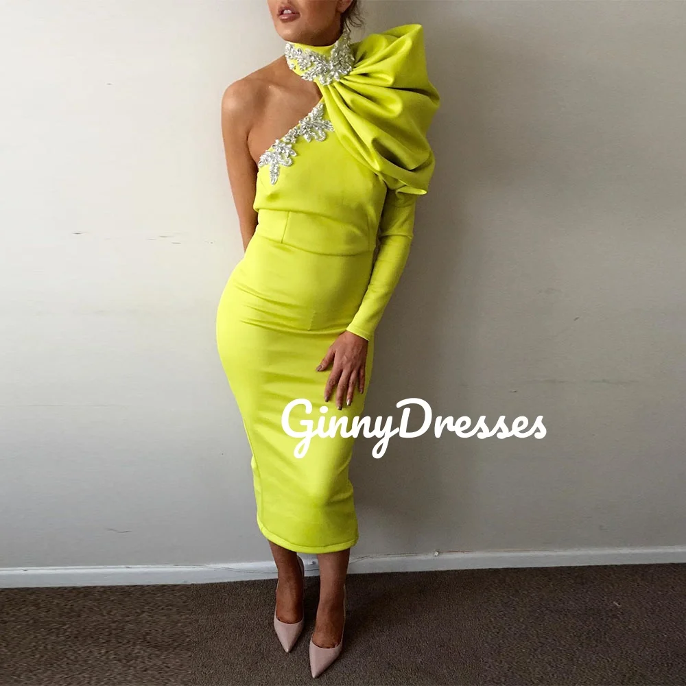 فساتين سهرة فاخرة مخصصة فساتين رسن غمد للحفلات الراقصة بطول الأرض وسحاب وأكمام طويلة مناسبة رسمية #3