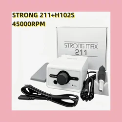 Lab Equipment Nail Drill Strong 211 Manicure Pedicure Machine 45K STRONG 210 H102S Handpiece Grinding Milling Machine File Bits