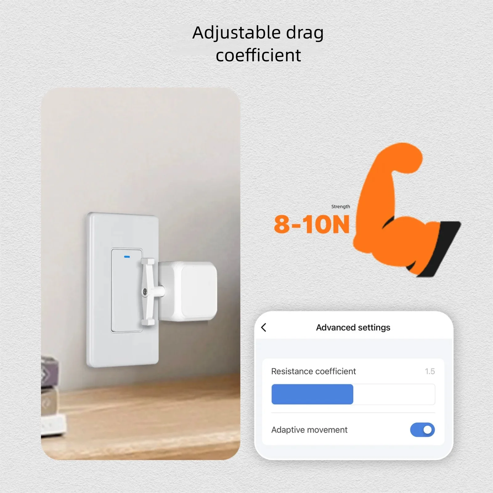 MOES Tuya Smart Bluetooth Finger Robot Warp Switch Fingerbot Button Pusher Switch Smart Life App with Voice Control Alexa Google