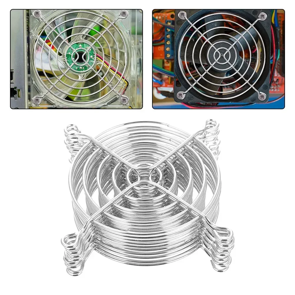 10pcs 90mm Metal Cooling Fan Grille Cover Radiation Protection Filter Net IP40 Metal Grill Computer Cover Fan Grill