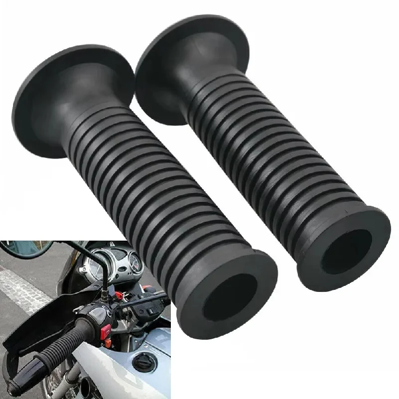 For BMW R1100 R1150 R1200RT R1200LT R1150RT GS R S F650 Motorcycle Black Rubber Handlebar Hand Grips Bars Cover Accessories