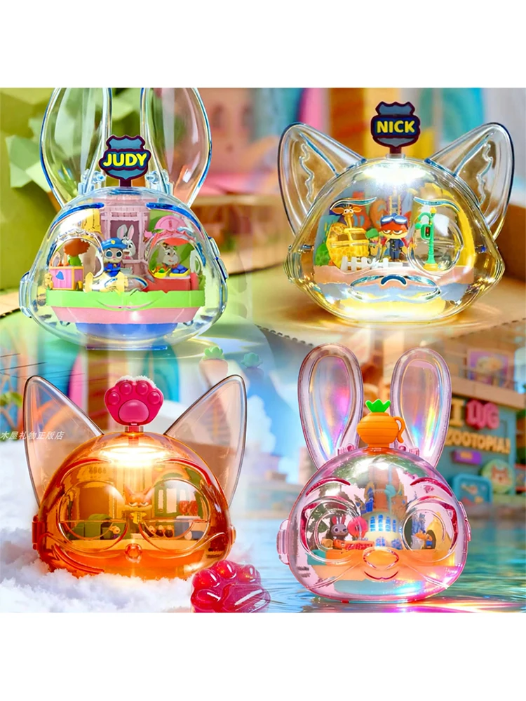 

Disney Zootopia Crazy Spinning Fun Blind Box Action Figure Collectible Toy Nick Judy Birthday Gift Kids Cartoon Character