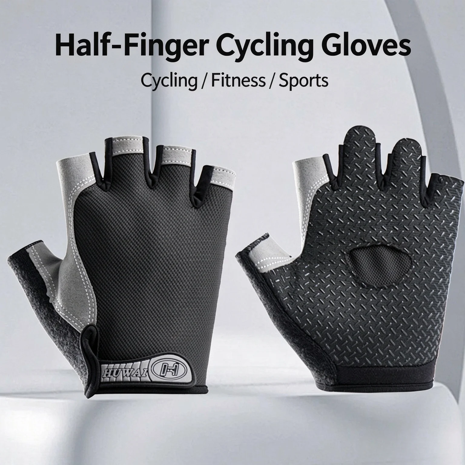 Weightlifti Gym Gloves Fitness Training Fingerless Women Men Bodybuilding Exercise Sports Gloves Cycling Anti Slip Breathable