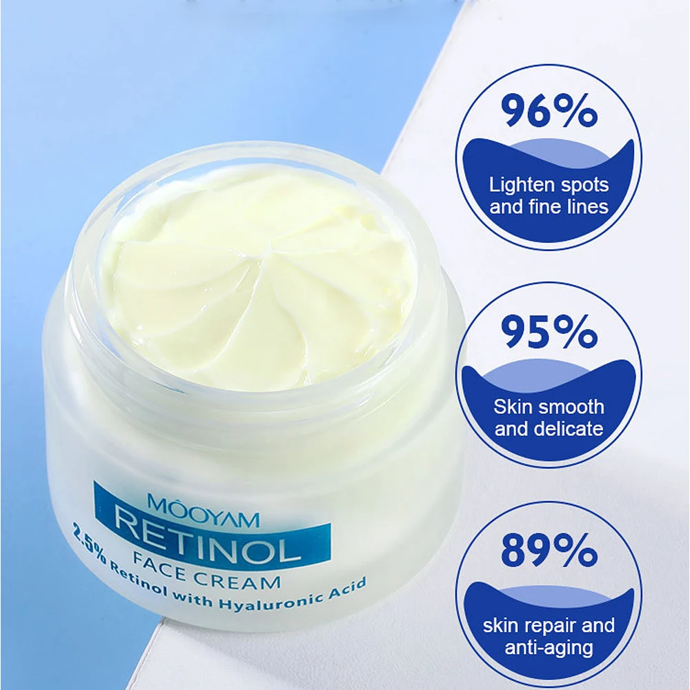 Anti-Wrinkle Serum Hyaluronic Acid Vita-Alcohol Retinol Face Cream 50g