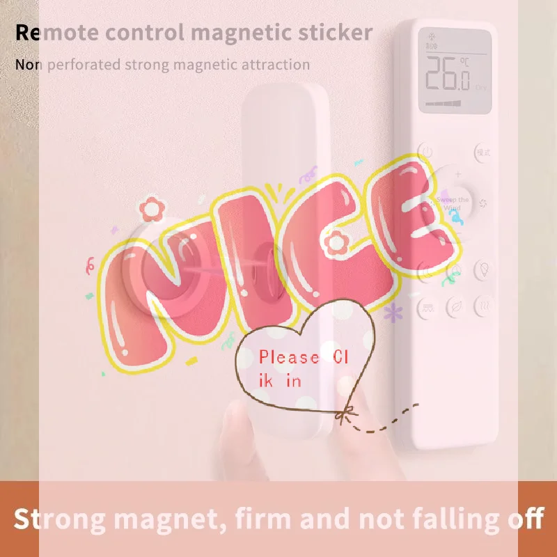 Remote Control Magnetic Tape TV Air Conditioning Remote Control Wall Fixed Storage No Drilling Wall Mounted Strong Magnetic Hook