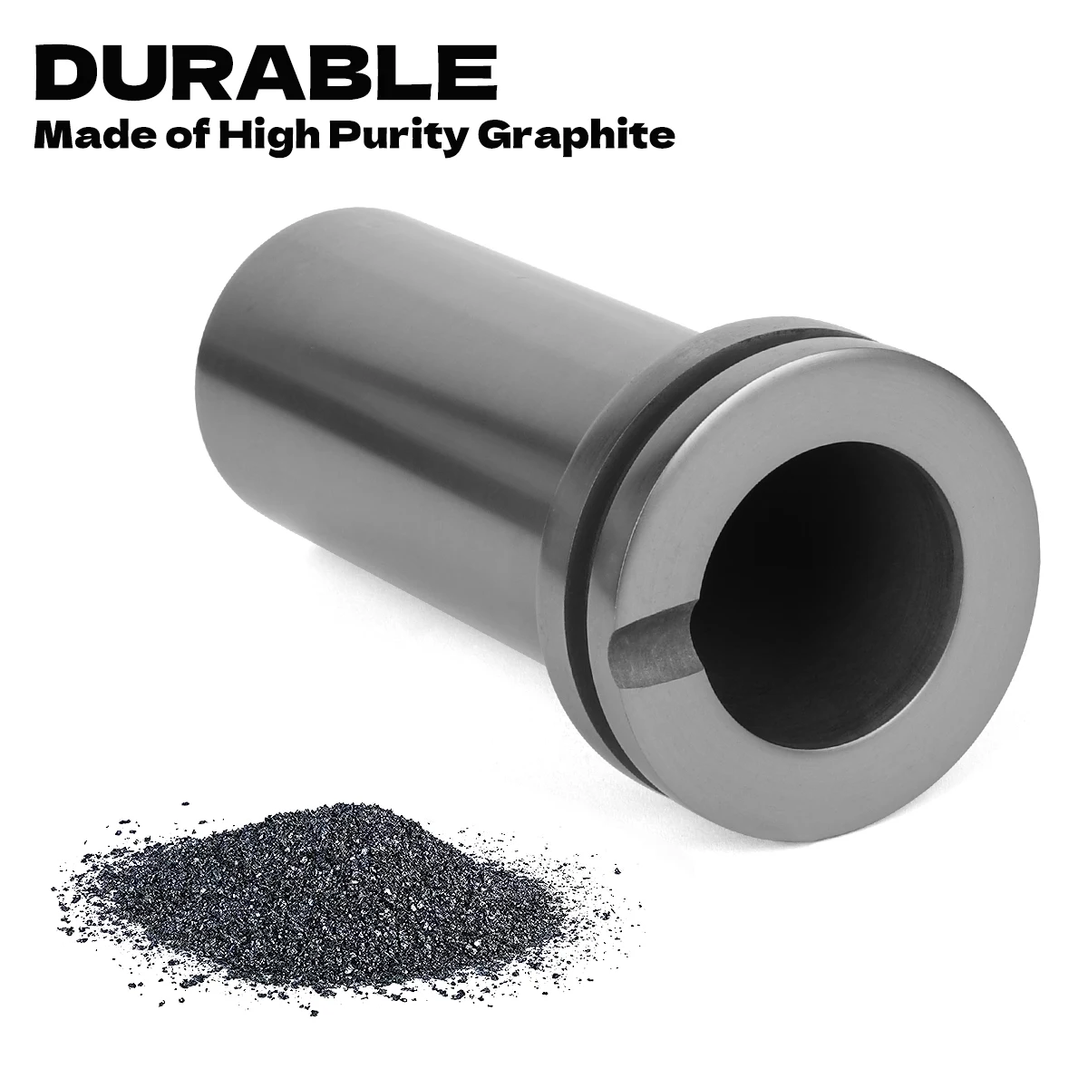 Ibles Nina en Graphite pour la Fusion du Métal, Outils de Bijouterie à Double Couche pour une Protection Améliorée, Disponible en 1kg, 2kg, 3kg
