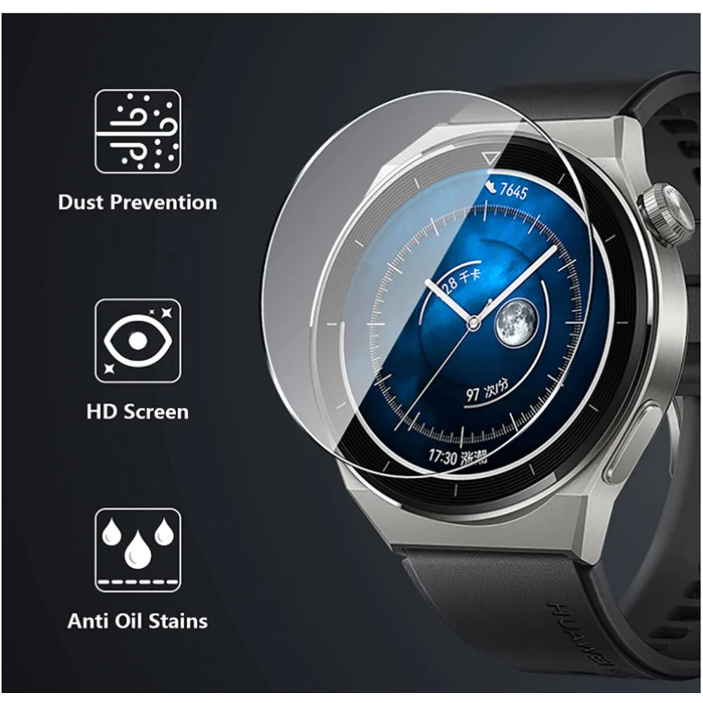 BEHUA Premium กระจกนิรภัยสําหรับนาฬิกา Huawei GT3 pro ภาพยนตร์ Smartwatch ป้องกันหน้าจอฟิล์มป้องกันการระเบิดอุปกรณ์เสริม