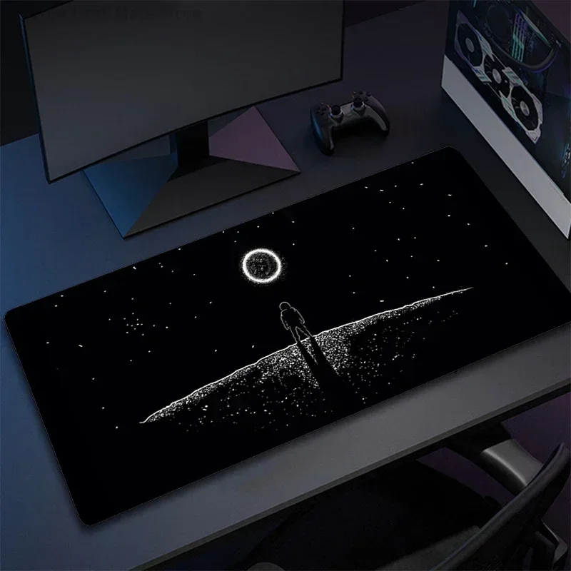 

Astronaut Large Gaming Mouse Pad 800X400 Non-Slip Rubber Big Mousepad Gamer Computer Laptop Office Cushion Extend Desk Mat Rug
