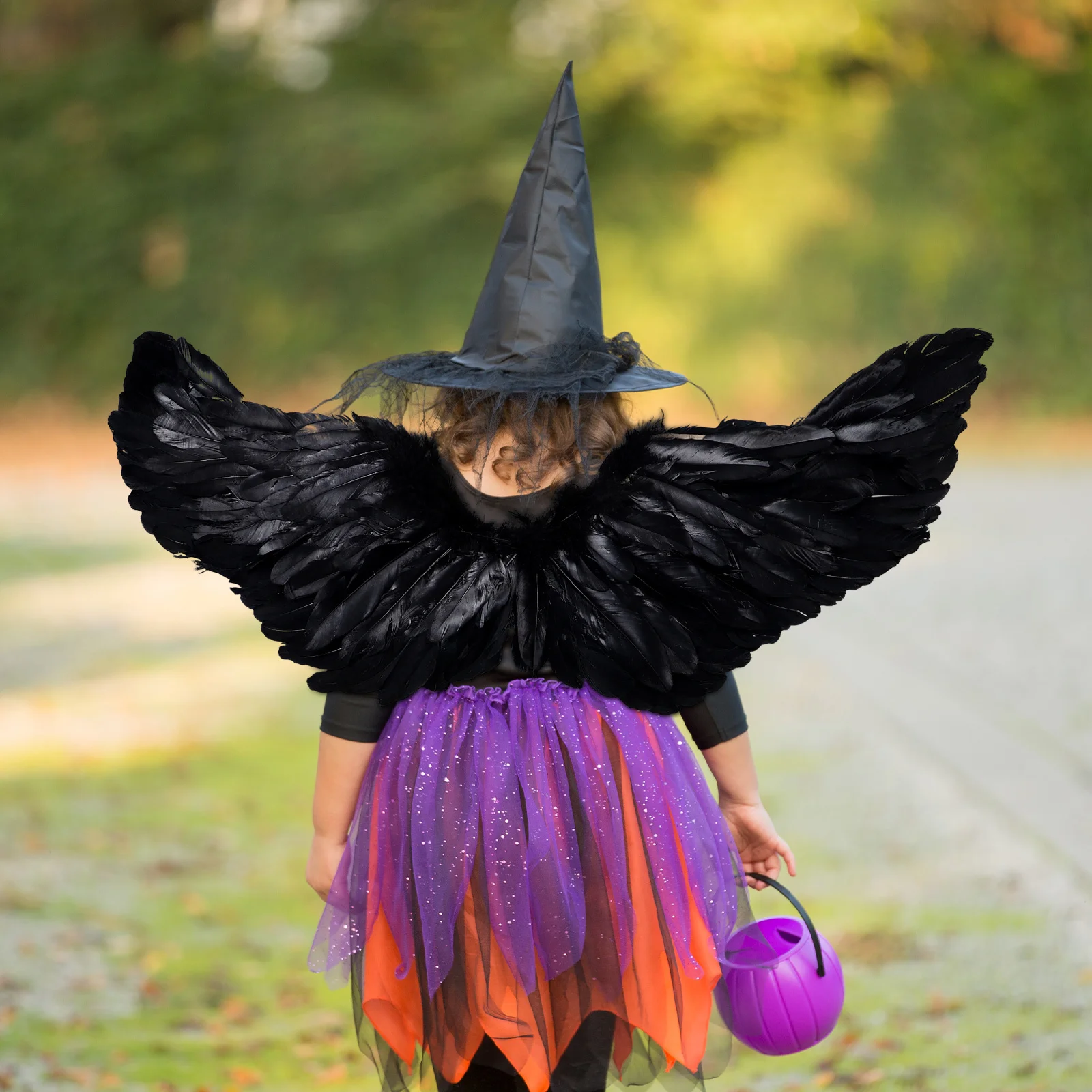 Children Angel Plume Wings Soft Light Wings for Kids Stage Performance Halloween Carnival Party Cosplay Costume
