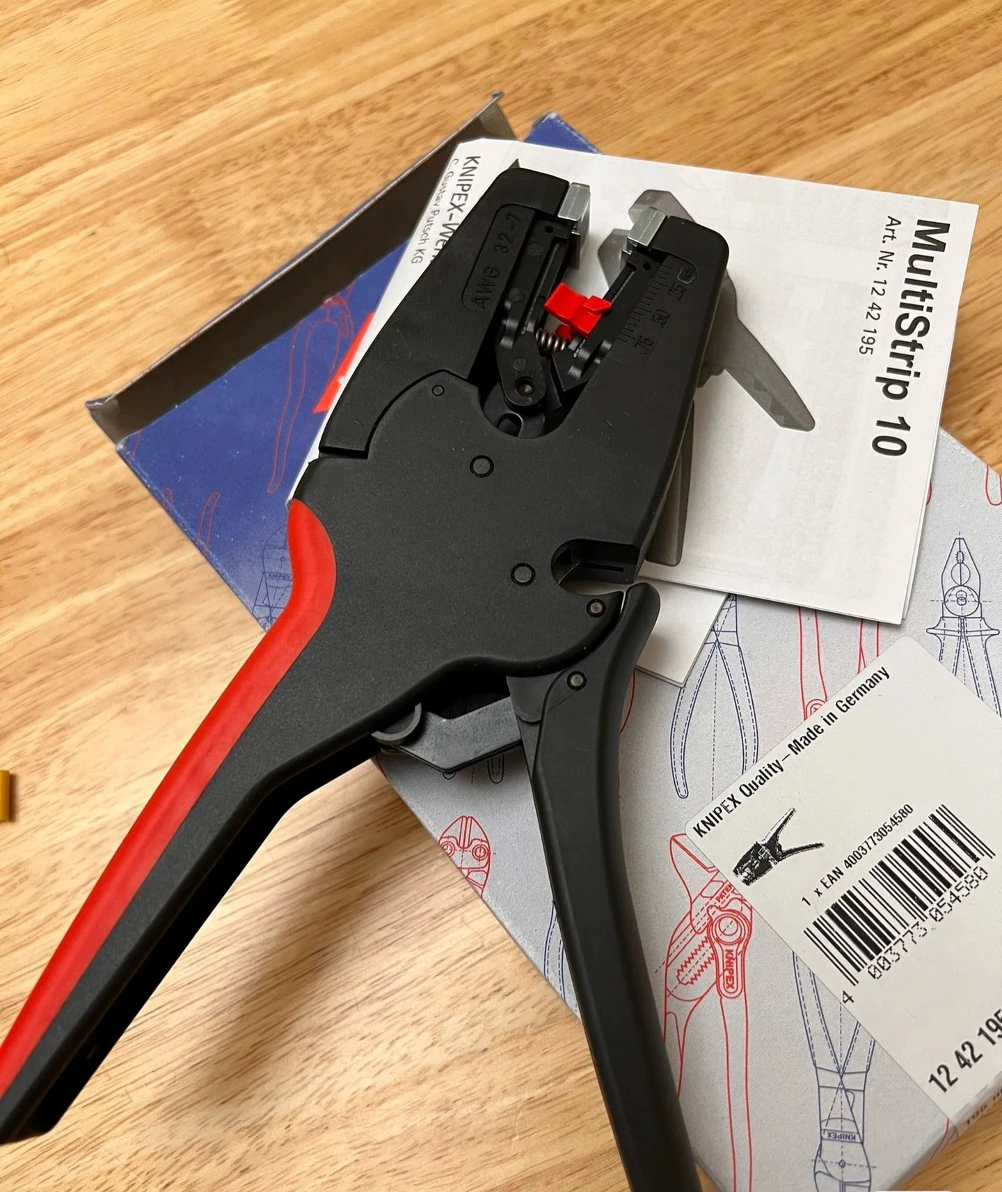 KNIPEX-متجرد عزل أوتوماتيكي ، متعدد الأشرطة 10 أدوات ، من من من ، من 32 إلى 8 AWG ، من نوع KNIPEX