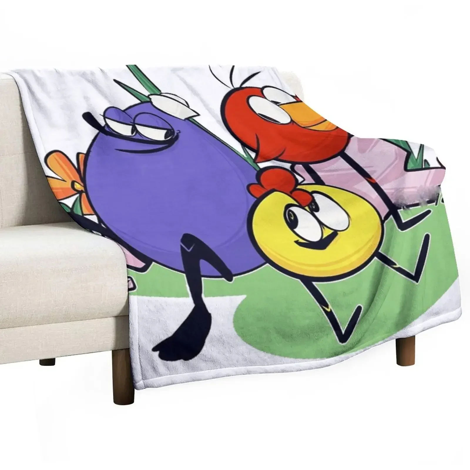 Peep and the Big Wide World Throw Blanket Sofas Hair warm for winter Decoratives Blankets