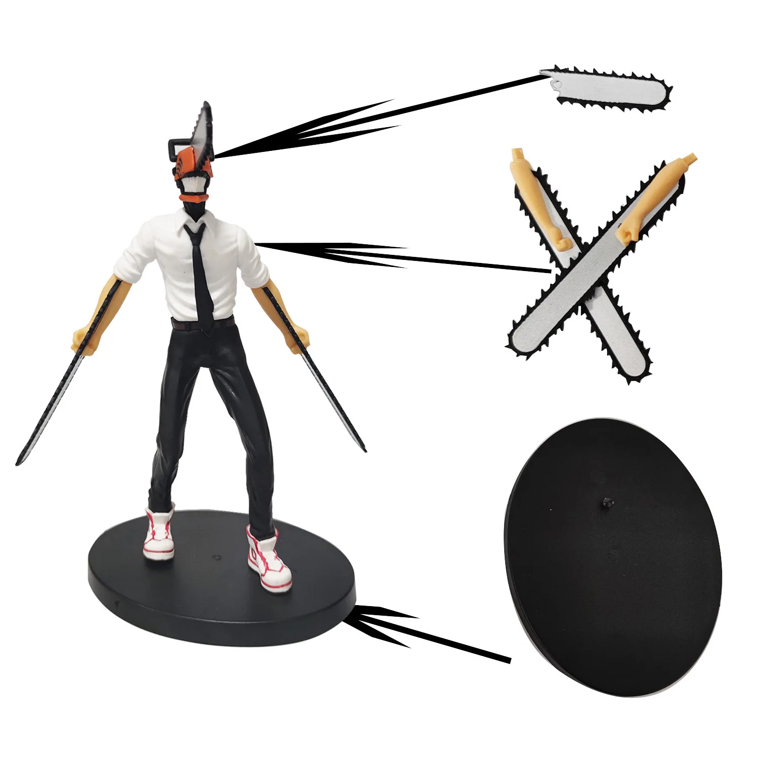 14cm Chainsaw Man Anime Figur Power/Denji Actionfigur PVC Chainsaw Man Noodle Stopper Figurine Sammlerstück für Erwachsene Modellspielzeug – Detail 11