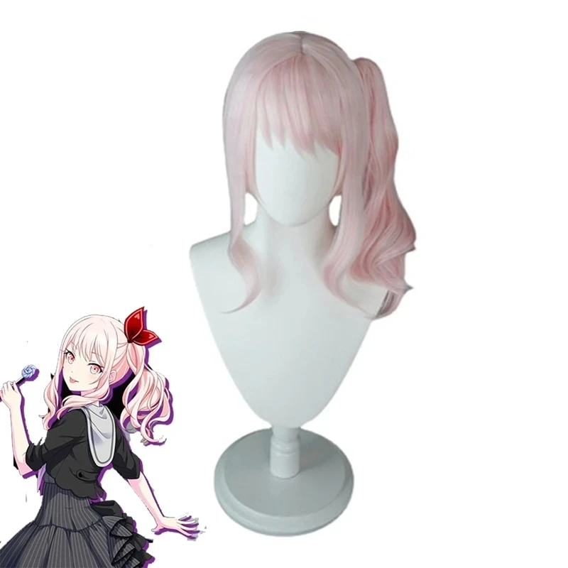 Anime Project SEKAI COLORFUL STAGE! Akiyama Mizuki Cosplay Wig Long Pink Curly Heat Resistant Synthetic Hair Wigs