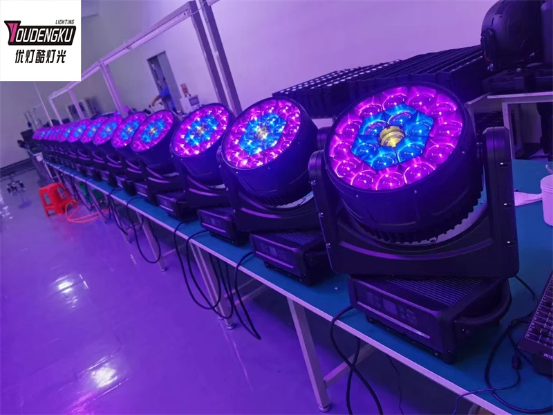 6 pieces 19x 40W Led Big Bee Eye Zoom Wash Moving Head Light for Outdoor IP65 DJ Event