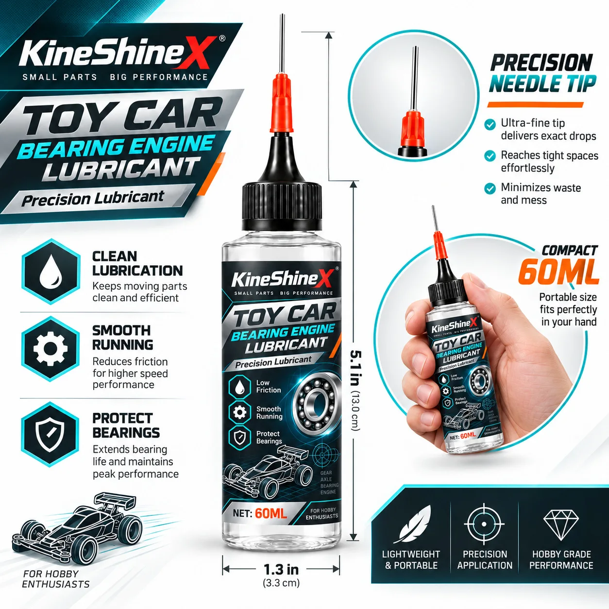 60ml RC Car Bearing Lubricant - Running Gear Car recension och pris