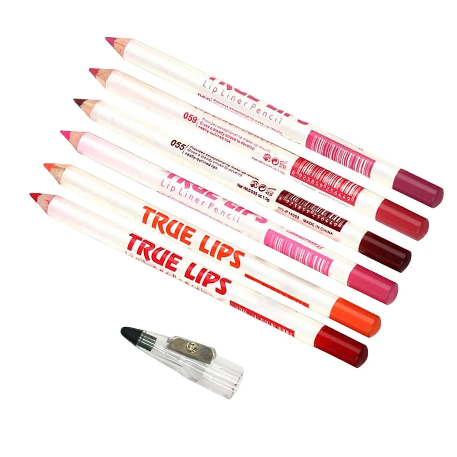 Resistente à água Lip Liner Pen, Aplicação suave, 2-4 Pack, 6 Pack