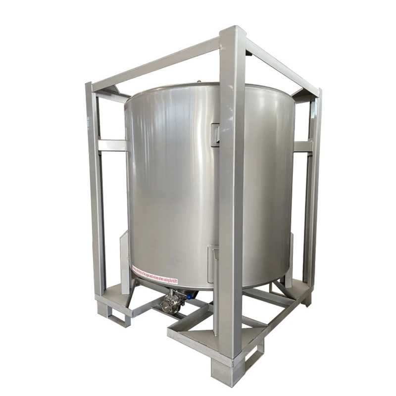 In Stock Cheaper Round Shape Stainless Steel 304 Liquid Storage Tank With Frame