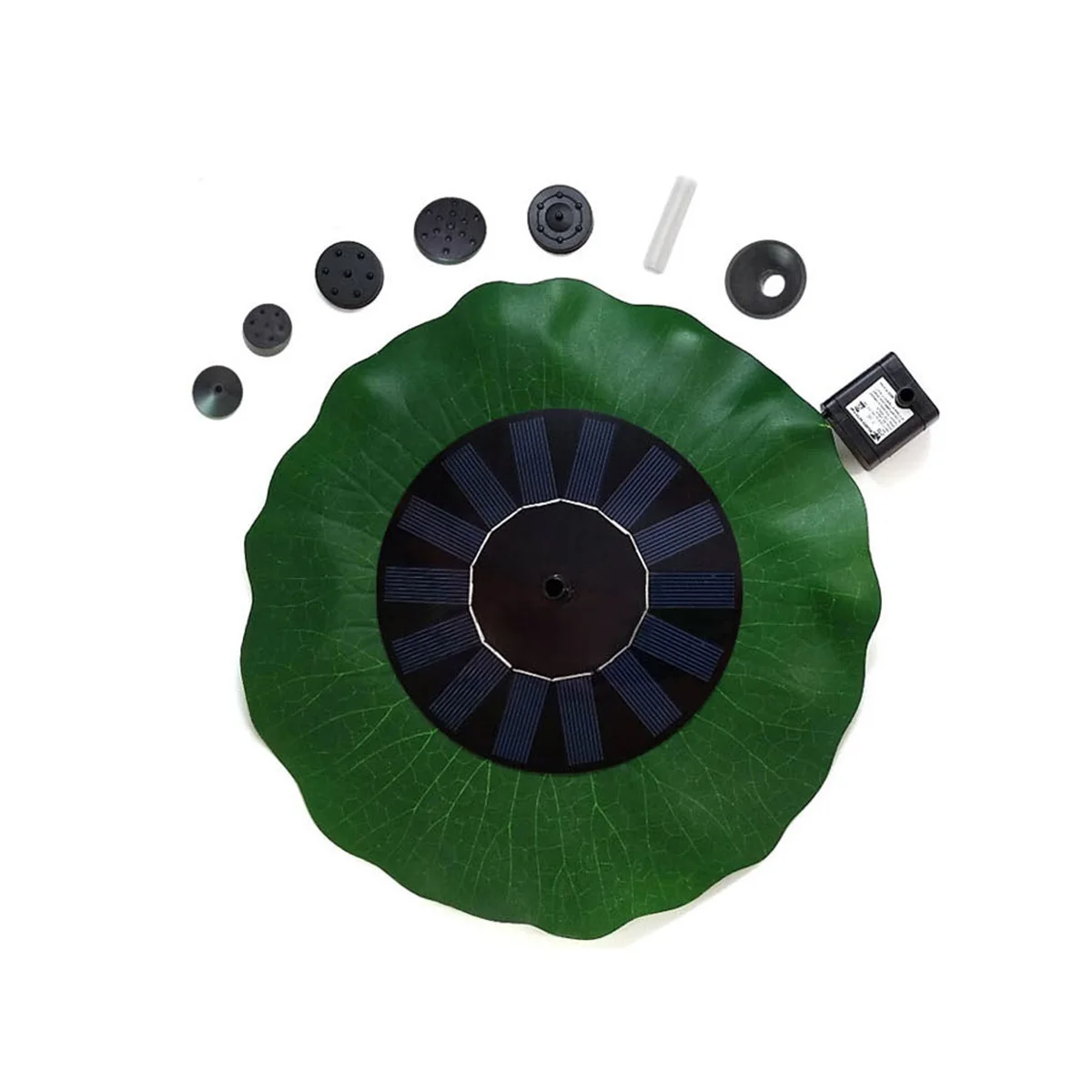 

1.4W Solar Powered Fountain Pump 200L/H 60Cm Height 4 Spray Modes Lotus Leaf Design For Pond Pool Aquarium Garden Outdoor