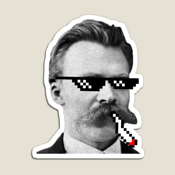 

Thug Nietzsche Friedrich Magnet Decor Funny Children Toy Cute Colorful Kids Stickers Baby Home for Fridge Organizer