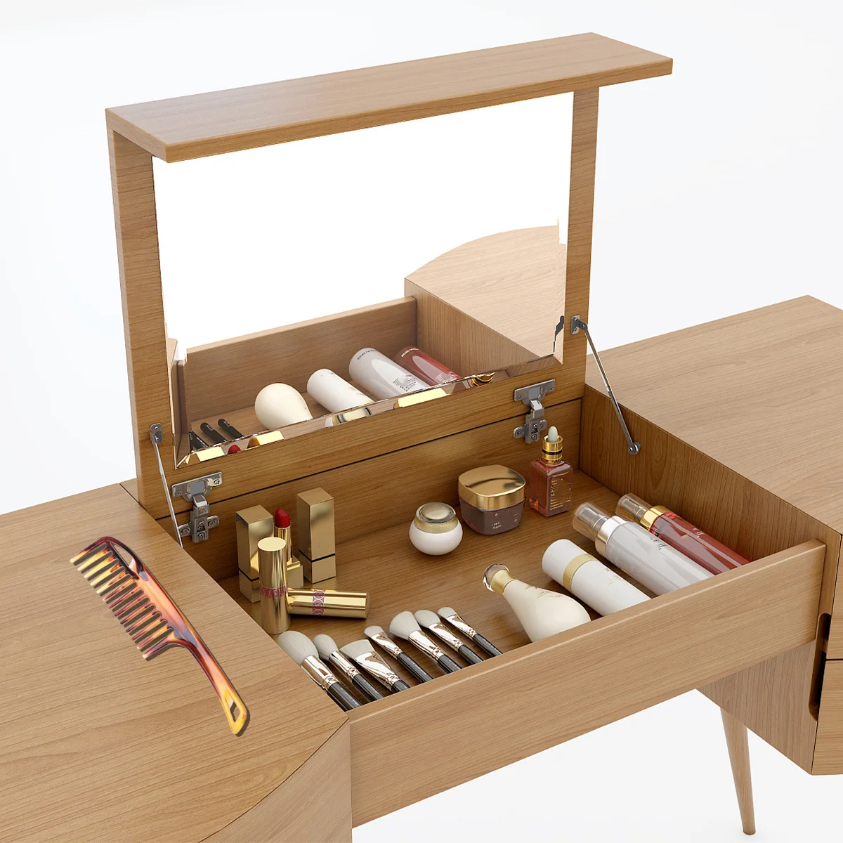 

2pcs Wide Tooth Comb Long Handle Hair Styling Tool For Hairstyle Design Smooth Retro Comb Durable Pp Material Hairdressing Tools