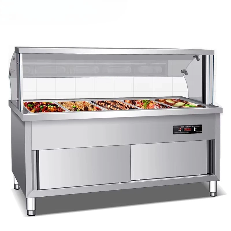 Kitchen Equipment Electric Bain & Marie Food Heater Bain & Marie with Glass For Sale