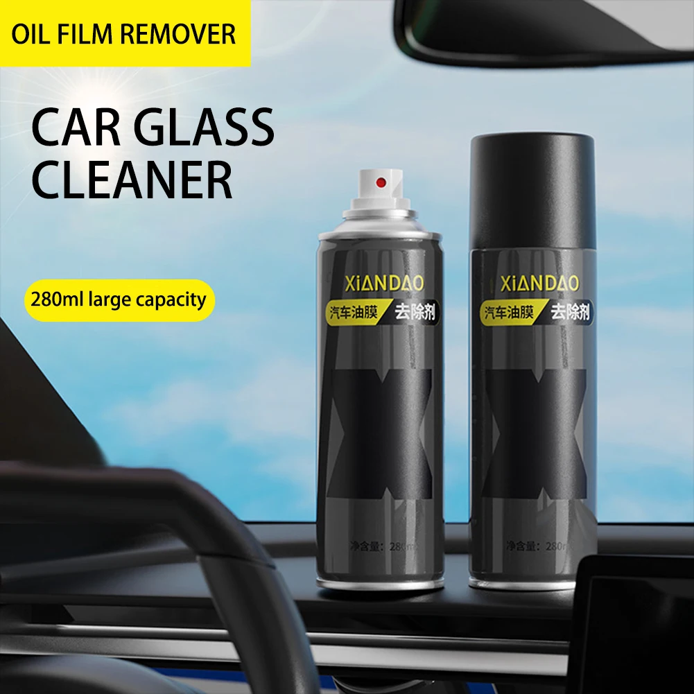 Car Windshield Oil Film Remover Spray Powerful Glass Degreaser Spray For Enhanced Driving Safety Clarity
