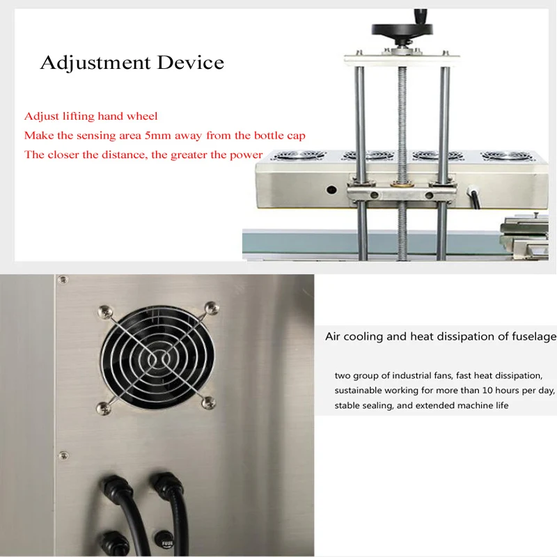 플라스틱 병 열 씰링 전자기 유도 알루미늄 호일 씰링 기계 꿀 병 스낵 캔 씰링 기계